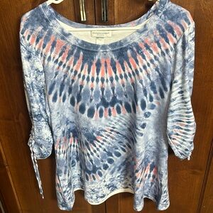 Women’s Christopher and Banks Tie Dye shirt. Size petite Xl.